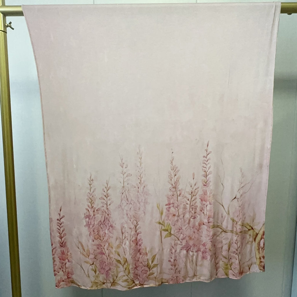 Light Pink Floral Hijab